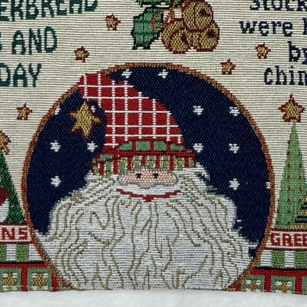 Gingerbread Season’s Greetings Christmas Tapestry Wall Hanging